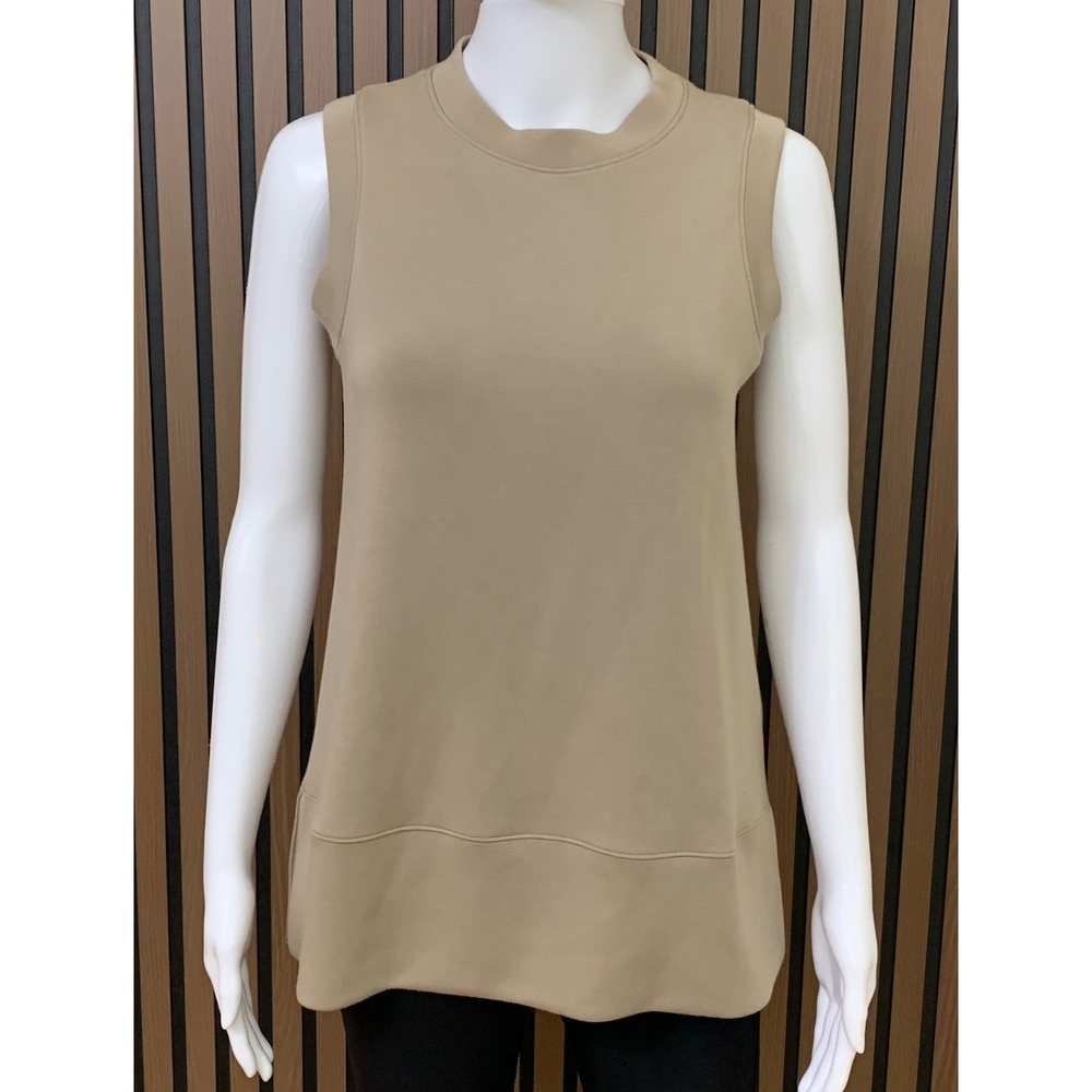 Spanx AirEssentials Sleeveless Mock Neck Top Brown Tan XS‎ Tunic Tank 20412R
